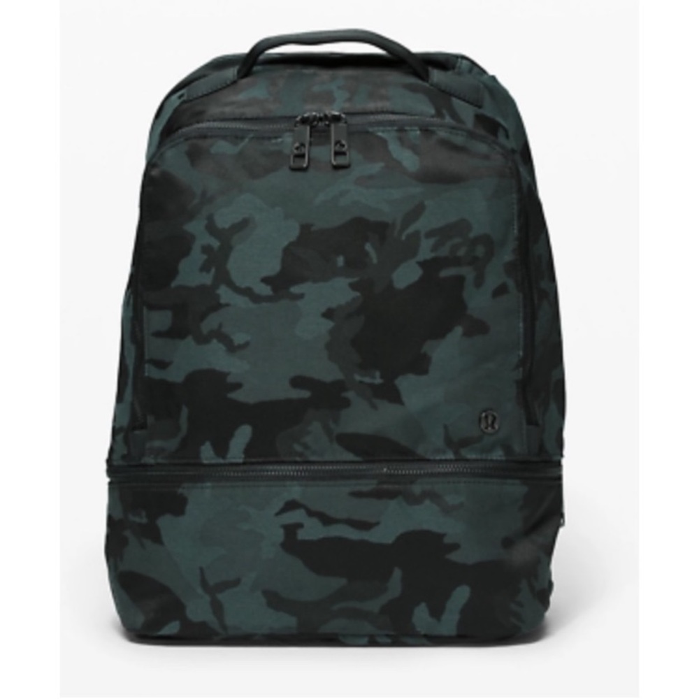 Lululemon City Adventurer Backpack 17L - Jacquard Camo Cotton Obsidian / Black